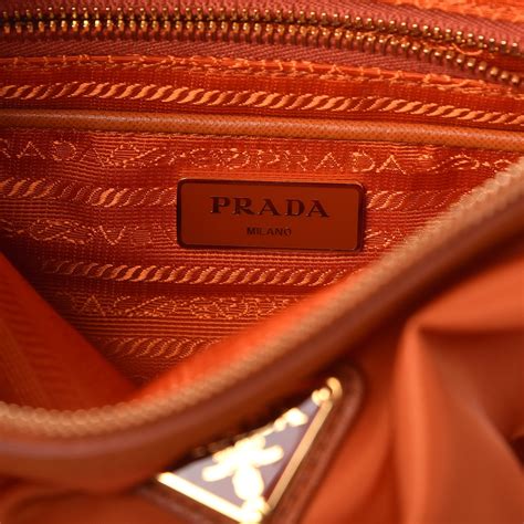 prada tessuto saffiano nylon handbag|prada tessuto saffiano papaya.